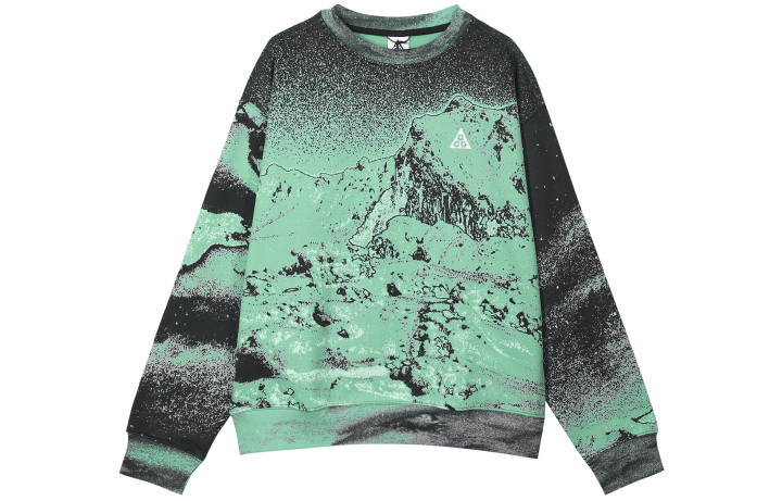 Nike Nike Sweatshirts Unisex Green Crew Neck Moderate Regular