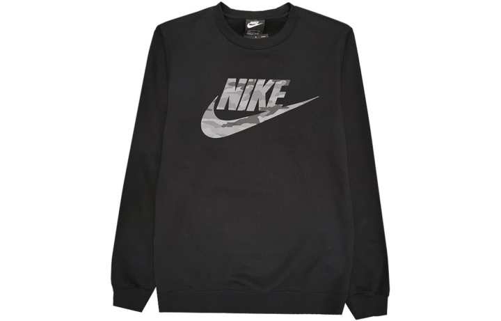 Nike Nike Sweatshirts Men's Black Crew Neck Moderate Regular