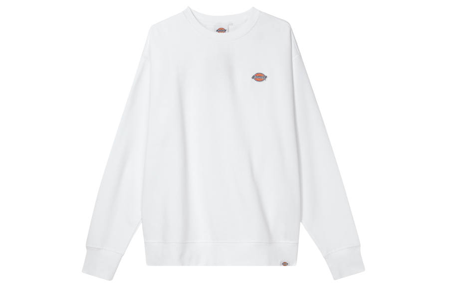 Dickies Sweatshirts Unisex White Crew Neck Moderate Regular