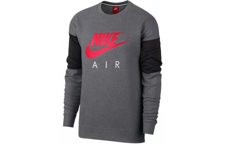 Nike Nike Sweatshirts Men's Gray Crew Neck Moderate Regular