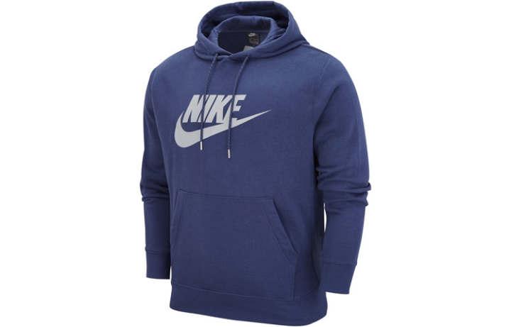 Nike Nike Sweatshirts Men's Blue Hooded Moderate Regular