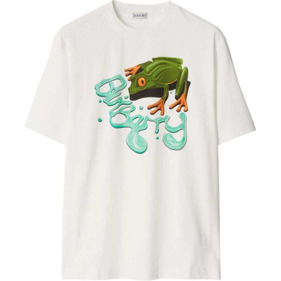 Burberry Frog Printed Crewneck T Shirt