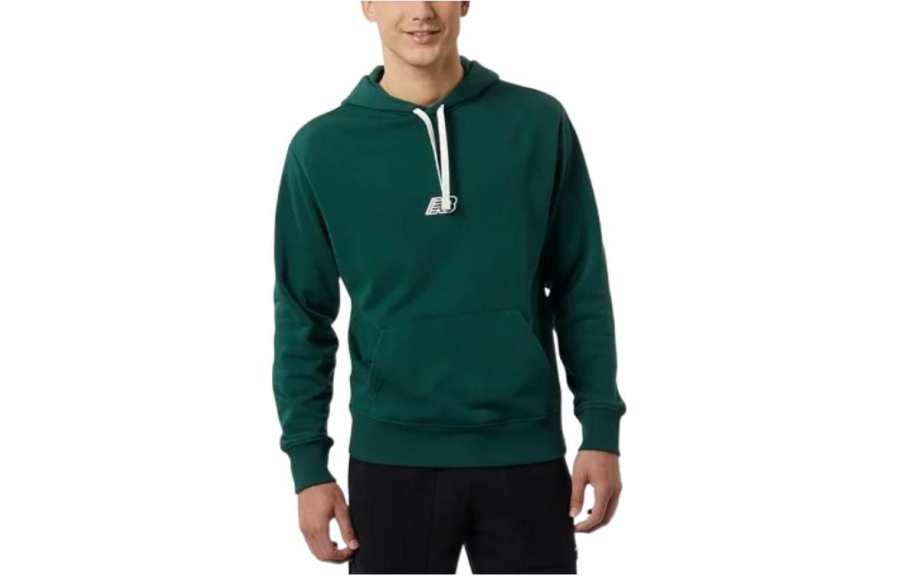 New Balance New Balance Sweatshirts Men's Green Hooded Moderate Regular