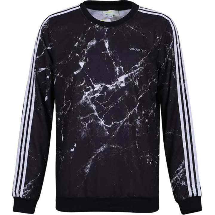 Adidas Adidas Sweatshirts Men's Black Crew Neck Moderate Other