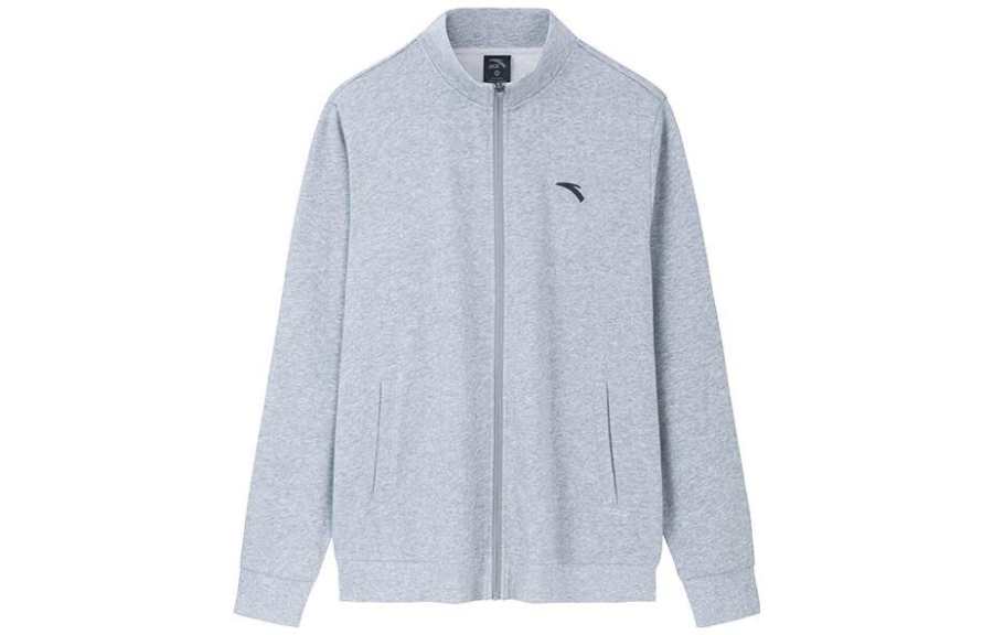 Anta Variety Training Collection Sweatshirt Men's Gray Heather Gray
