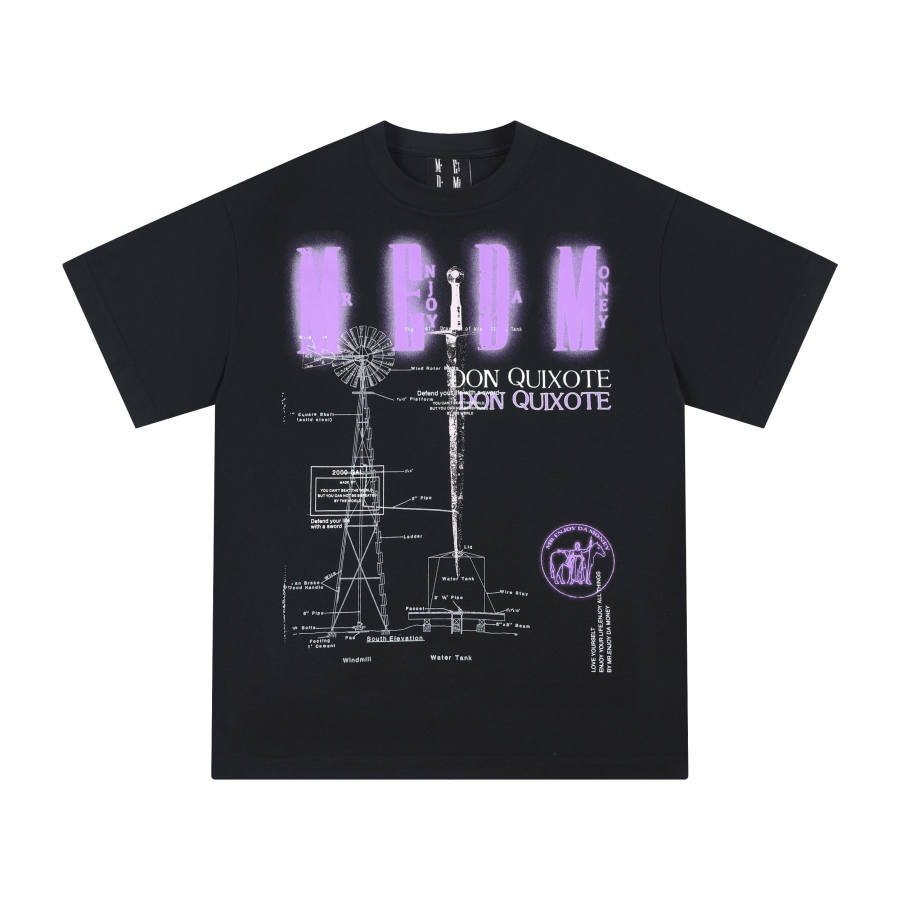 MEDM T Shirts Unisex Crew Neck Moderate Straight Fit