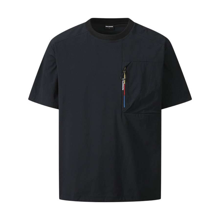 SALOMON UNI T Shirt Unisex Black