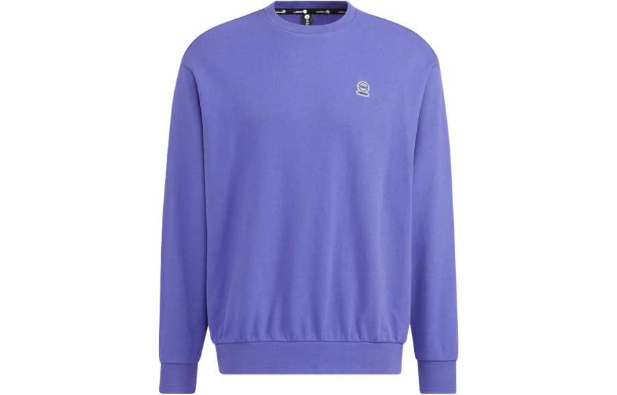 Adidas Neo Sweatshirts Unisex Purple Crew Neck Moderate Regular