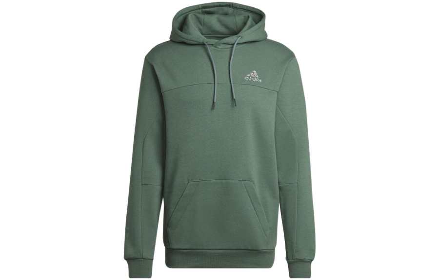 Adidas Adidas Sweatshirts Men's Green Hooded Moderate Regular