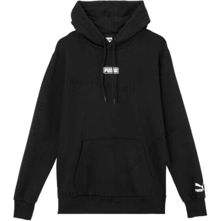 PUMA PUMA Sweatshirts Unisex Black Hooded Moderate Regular