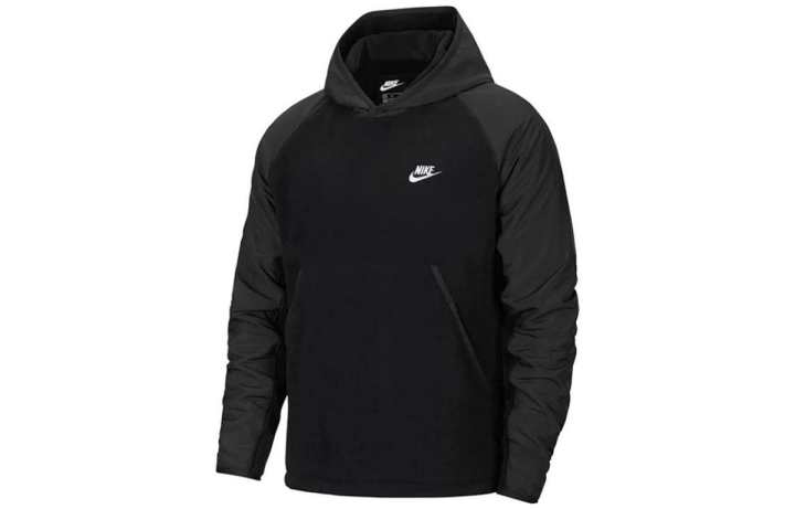 Nike Nike Sweatshirts Men's Black Hooded Thickened Regular