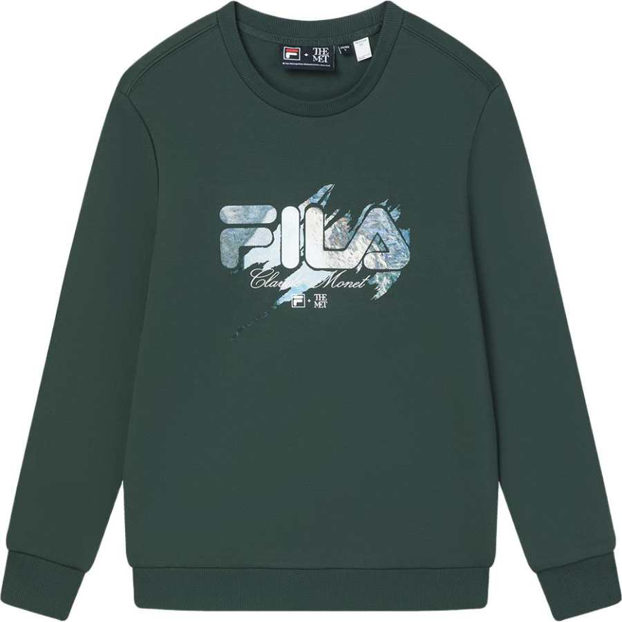 FILA Sweatshirt Men's Dark Bamboo Emerald