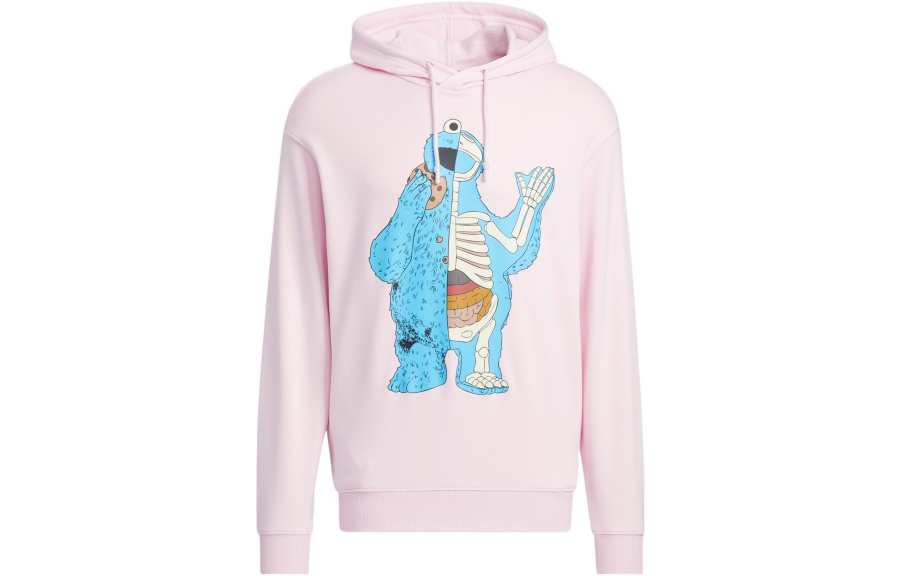 Adidas Neo X SESAME STREET Sweatshirts Unisex Pink Hooded Moderate Other
