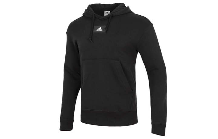 Adidas Adidas Sweatshirts Men's Black Hooded Moderate Regular