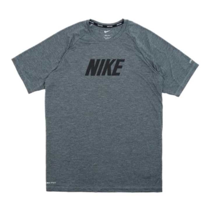 Nike Nike T Shirts Men's Gray Blue Crew Neck Thin