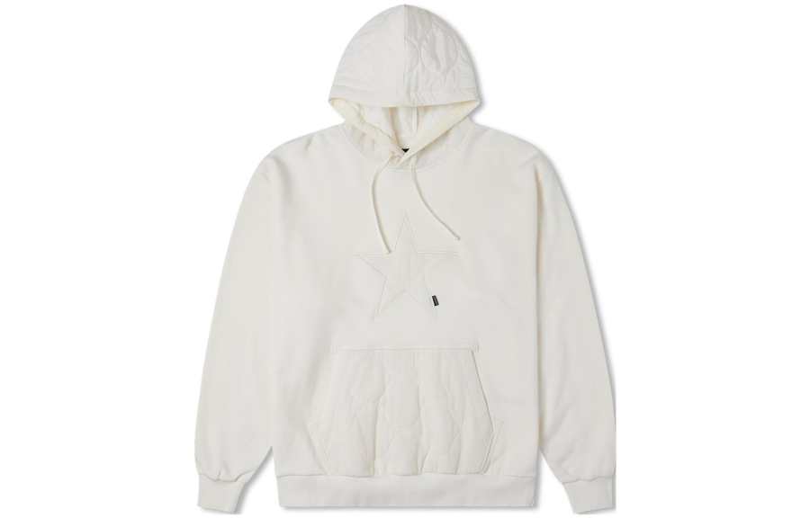 Converse Converse Sweatshirts Men's White Hooded Moderate Regular