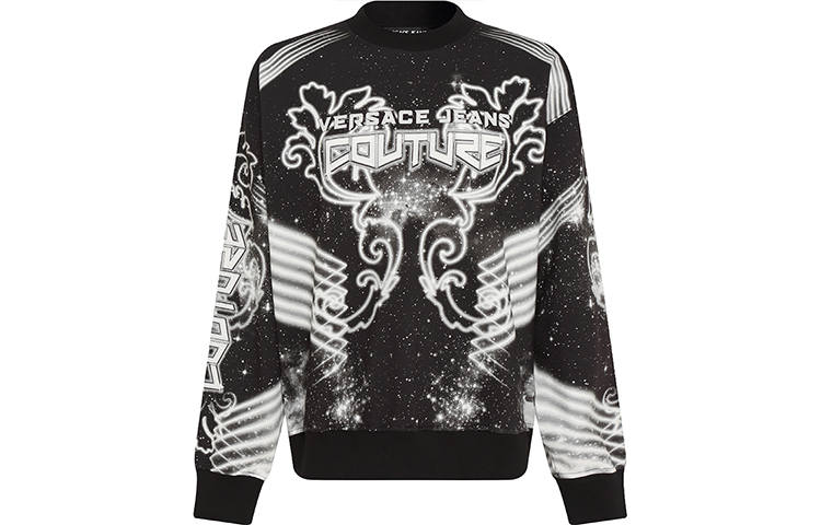 VERSACE JEANS COUTURE 【Previous Season】Space Couture long-sleeve sweatshirt