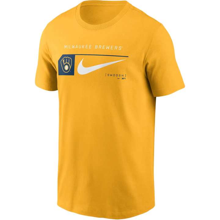 Nike Nike X MLB T Shirts Men's Gold Crew Neck Moderate