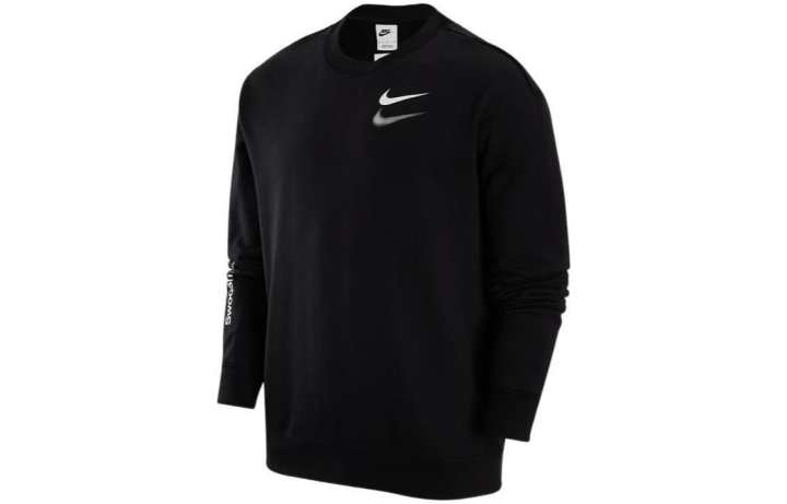 Nike Nike Sweatshirts Men's Black Crew Neck Moderate Regular