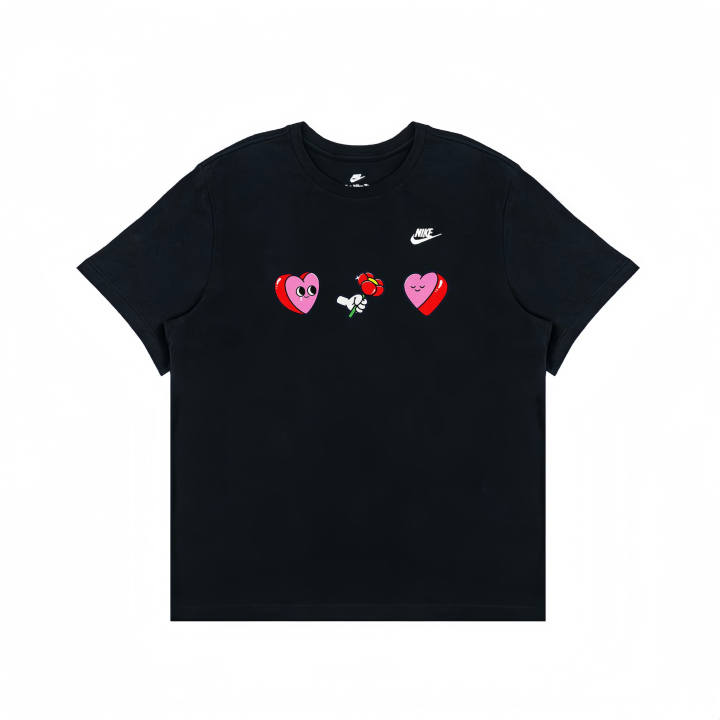 Nike Nike T Shirts Unisex Black Crew Neck Moderate Straight Fit