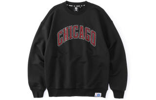 STARTER Sweatshirts Unisex Black Crew Neck Moderate