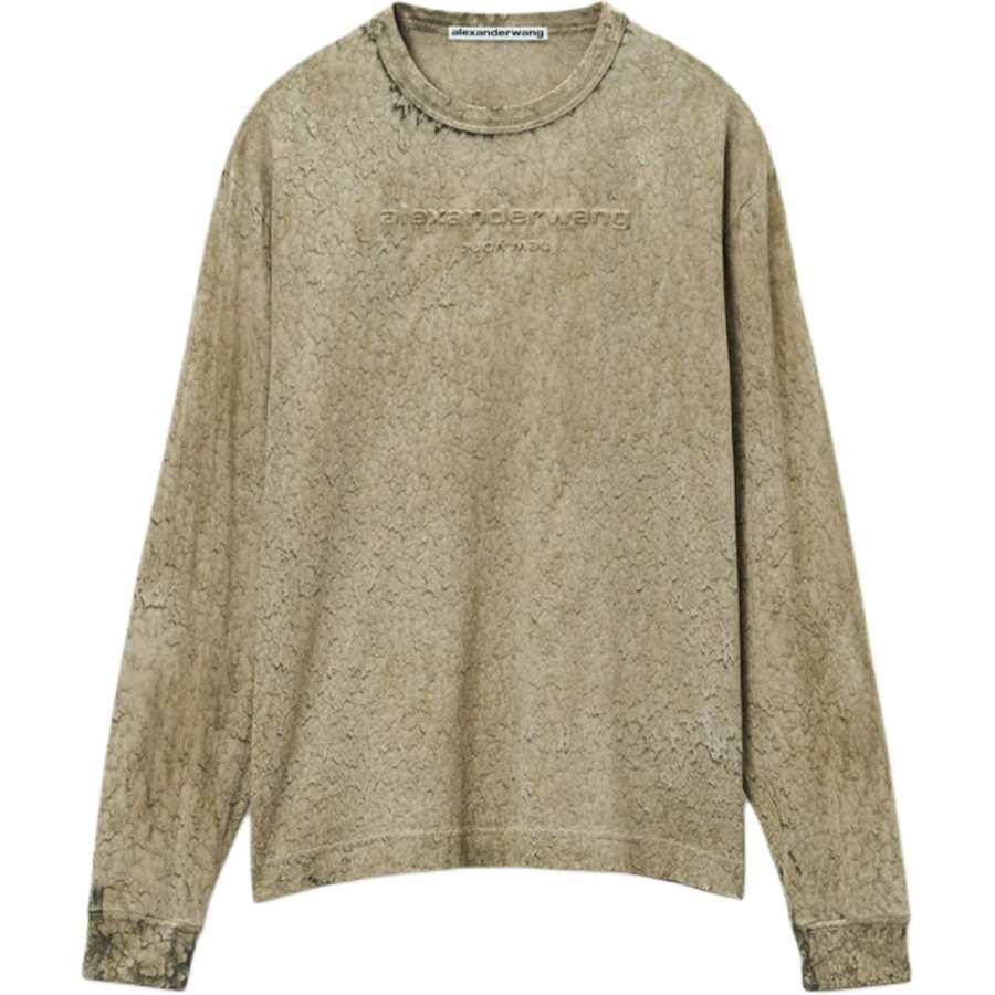 Alexander Wang Logo embossed Tie dye T shirt
