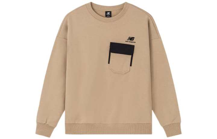 New Balance New Balance Sweatshirts Men's Beige Crew Neck Moderate Regular