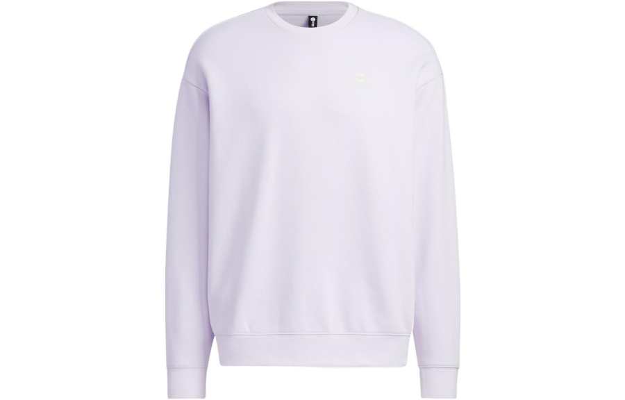 Adidas Neo Sweatshirts Unisex White Crew Neck Moderate Regular