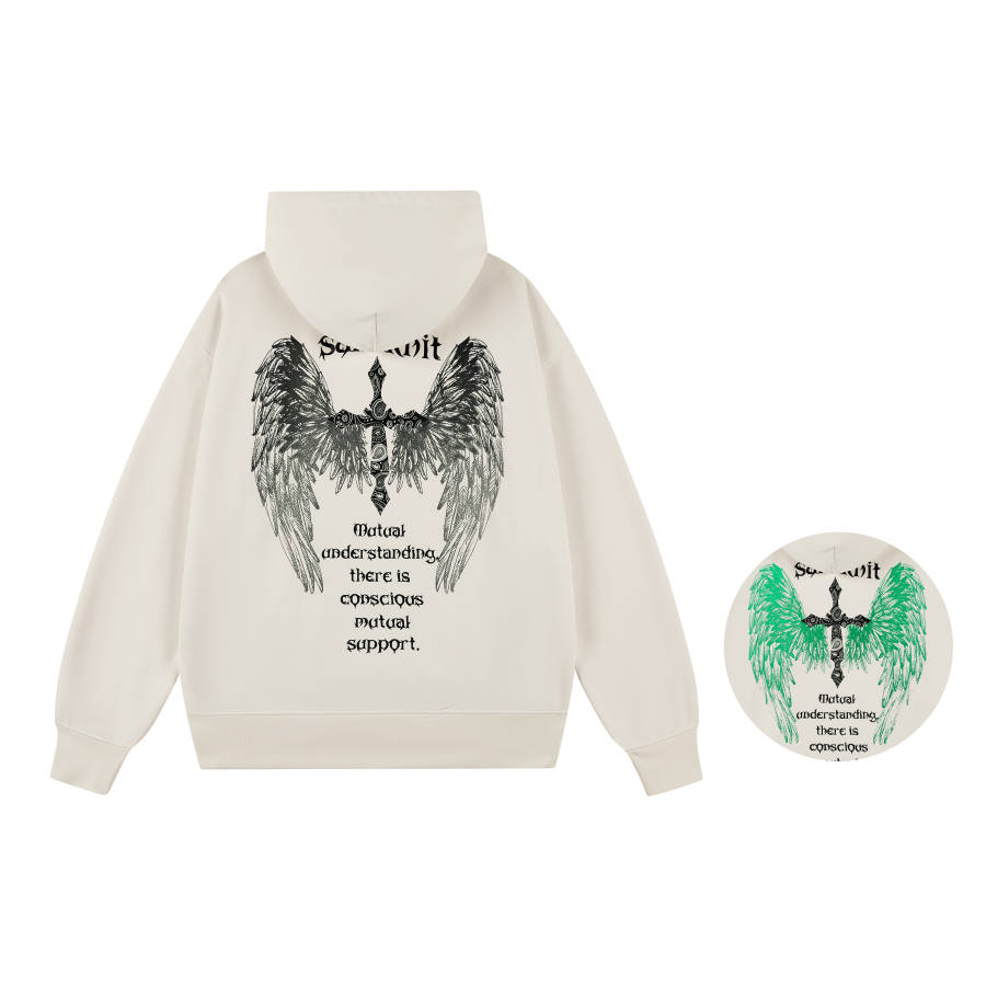 SandKnit Sweatshirts Unisex Hooded Thickened Regular