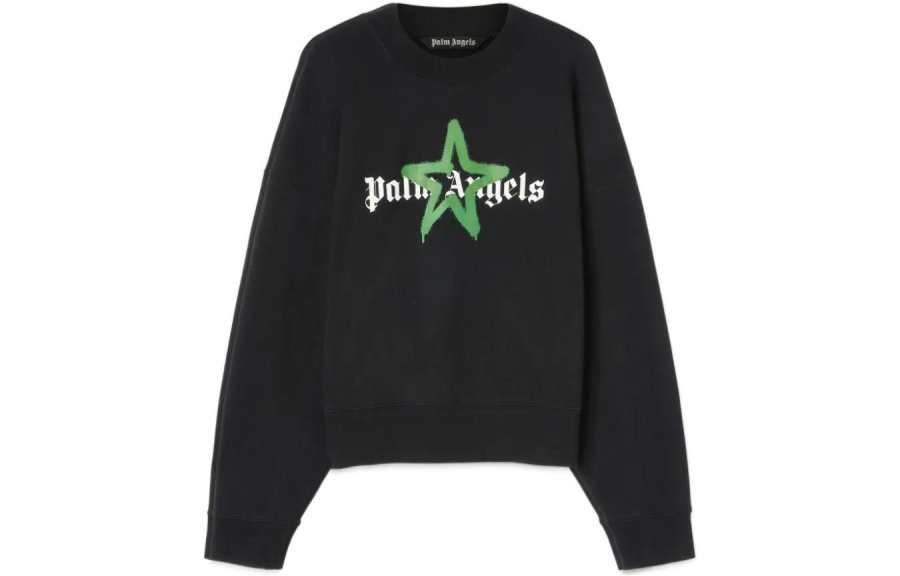Palm Angels logo-print crew-neck sweatshirt