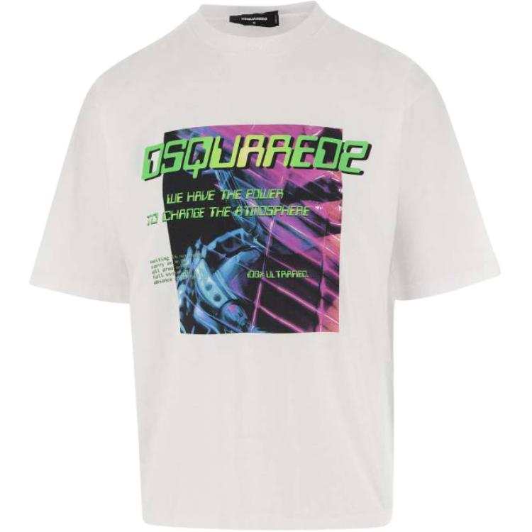 DSQUARED 2 Dsquared2 Graphic Printed Crewneck T Shirt