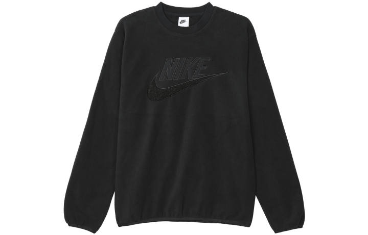 Nike Nike Sweatshirts Men's Black Crew Neck Thickened Regular