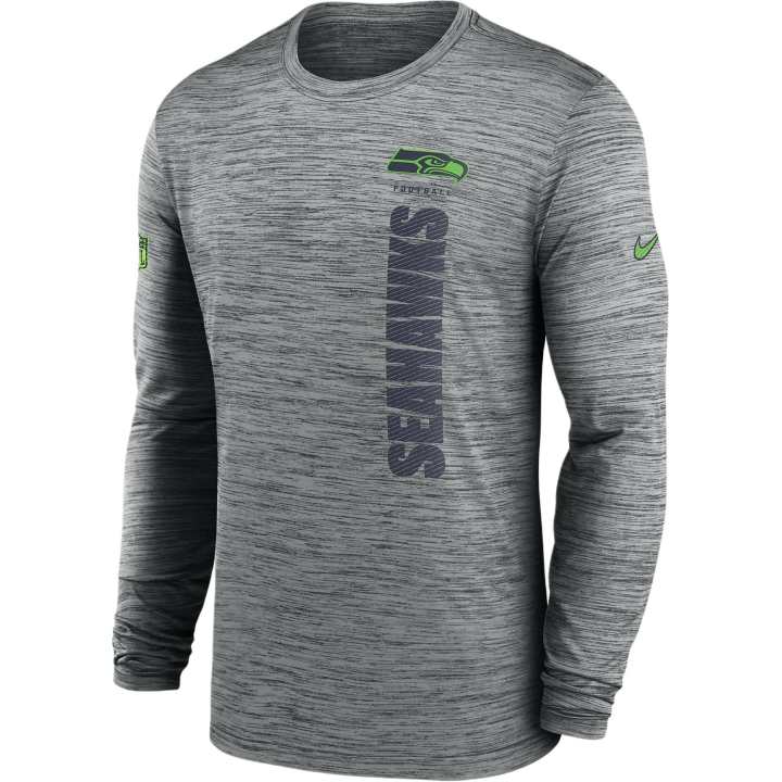 Nike Nike Seattle Seahawks Sideline Velocity Men's Nike Dri FIT Nfl Long Sleeve T Shirt