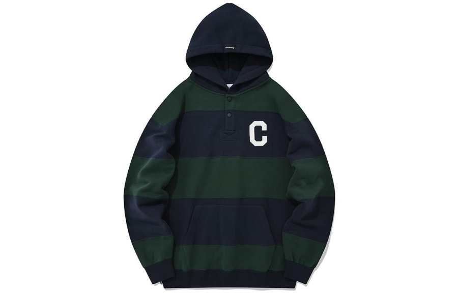 COVERNAT Sweatshirts Unisex Green Hooded Moderate Regular