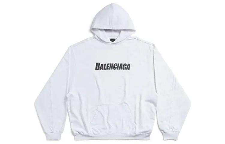 Balenciaga 【Previous Season】Destroyed logo-print hoodie