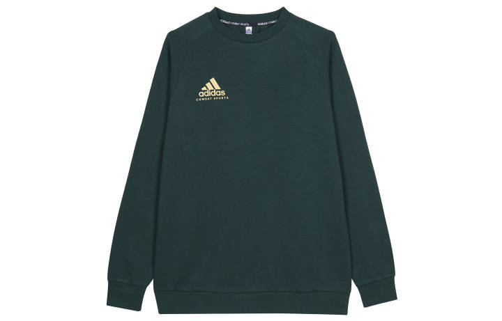 Adidas Adidas Sweatshirts Men's Dark Green Crew Neck Moderate Other