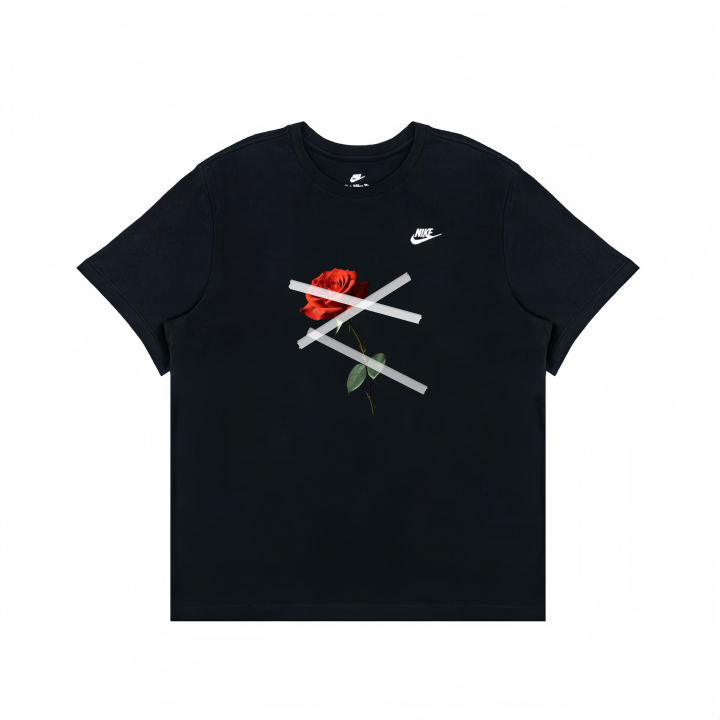 Nike Nike T Shirts Unisex Black Crew Neck Moderate Straight Fit