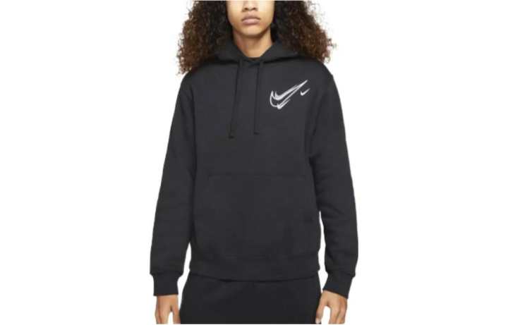 Nike Nike Sweatshirts Men's Black Hooded Moderate Regular
