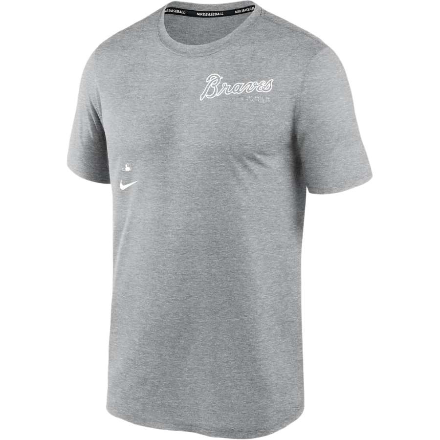 Nike Nike T Shirt Men's Light Gray Atlanta Braves