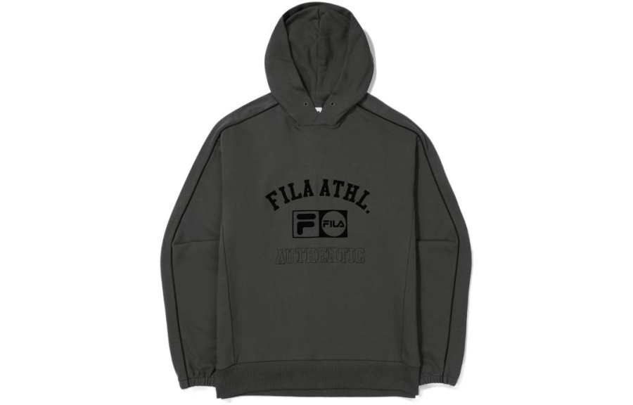 FILA Sweatshirts Men's Gray Hooded Moderate