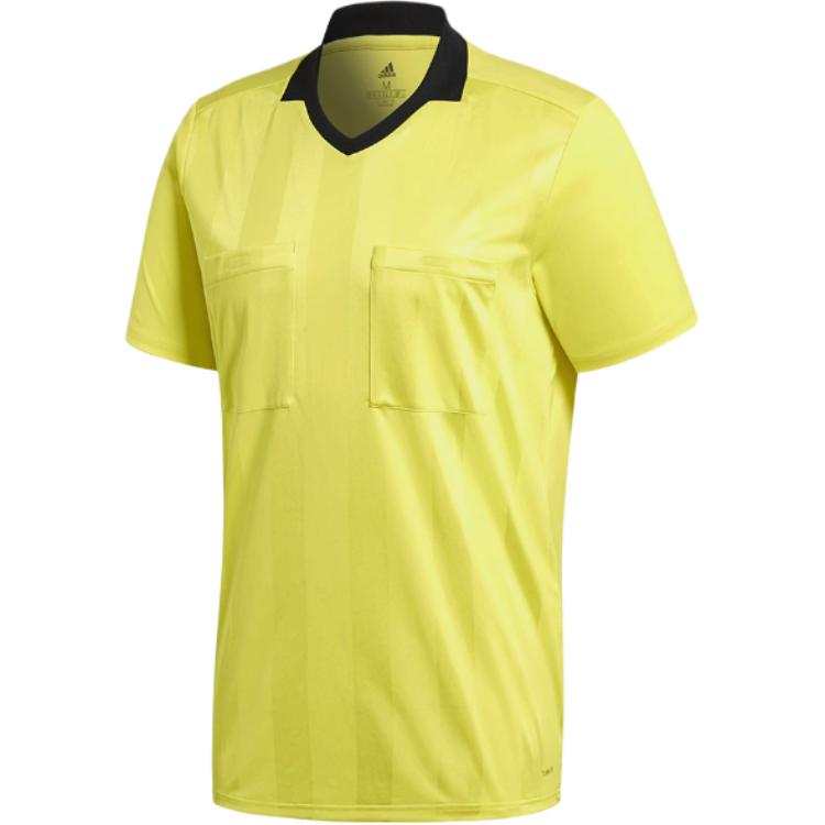 Adidas Adidas T Shirts Men's Yellow V Neck Moderate Straight Fit