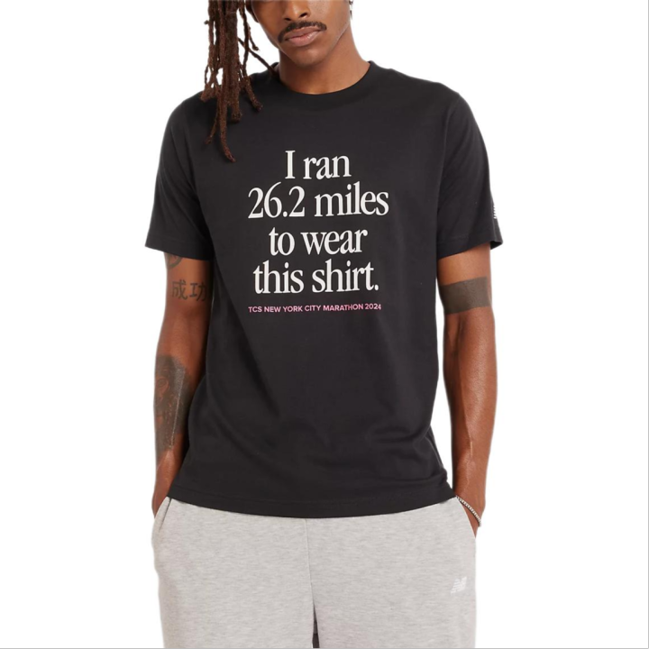 New Balance New Balance NYC MarathonGraphic T Shirt Men's Black