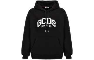 Gcds logo-embroidered hoodie