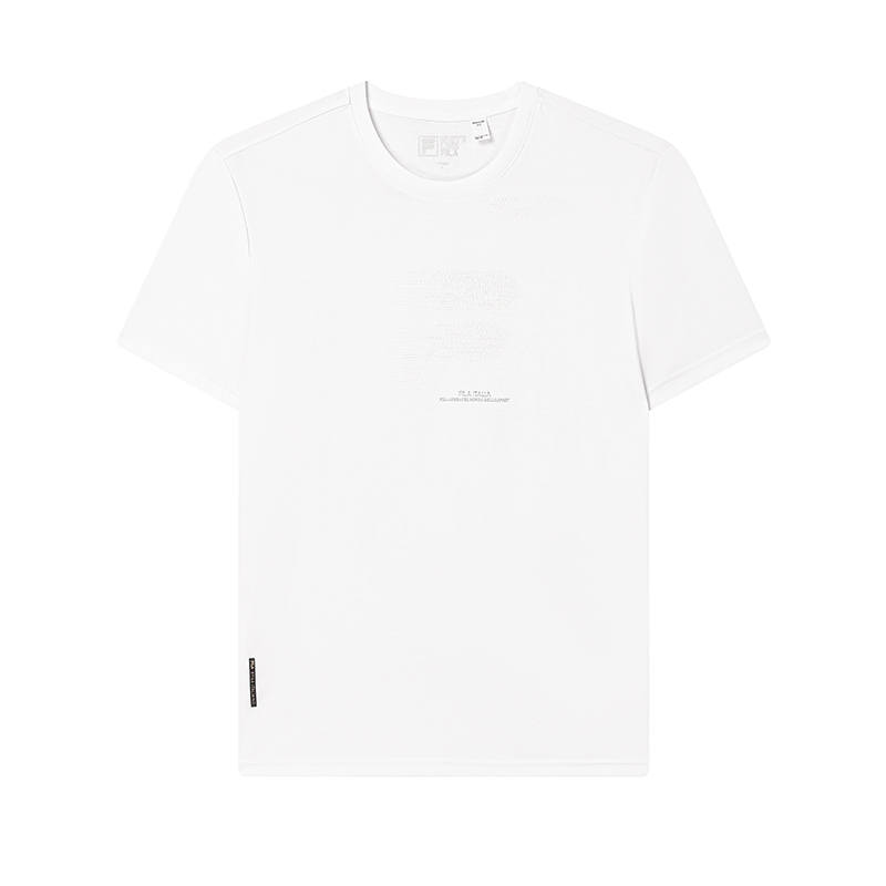 FILA T Shirts Men's Jade White Crew Neck