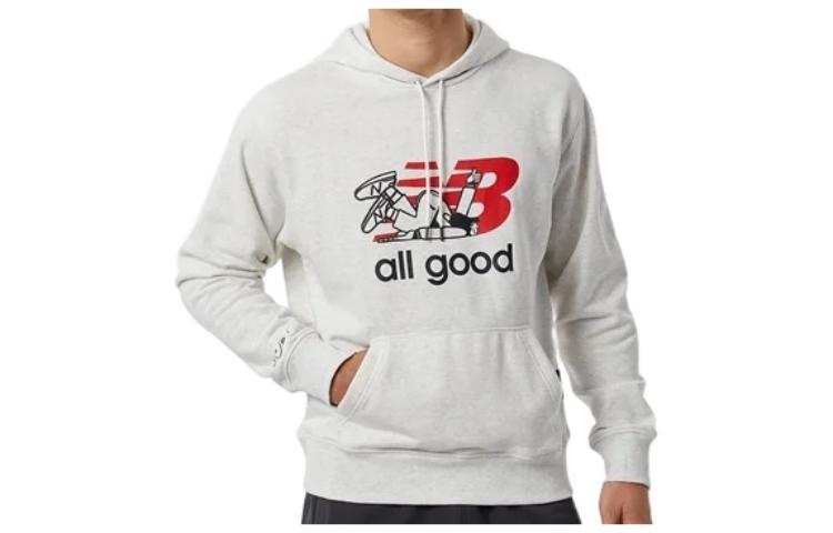 New Balance New Balance Sweatshirts Men's White Hooded Moderate Other