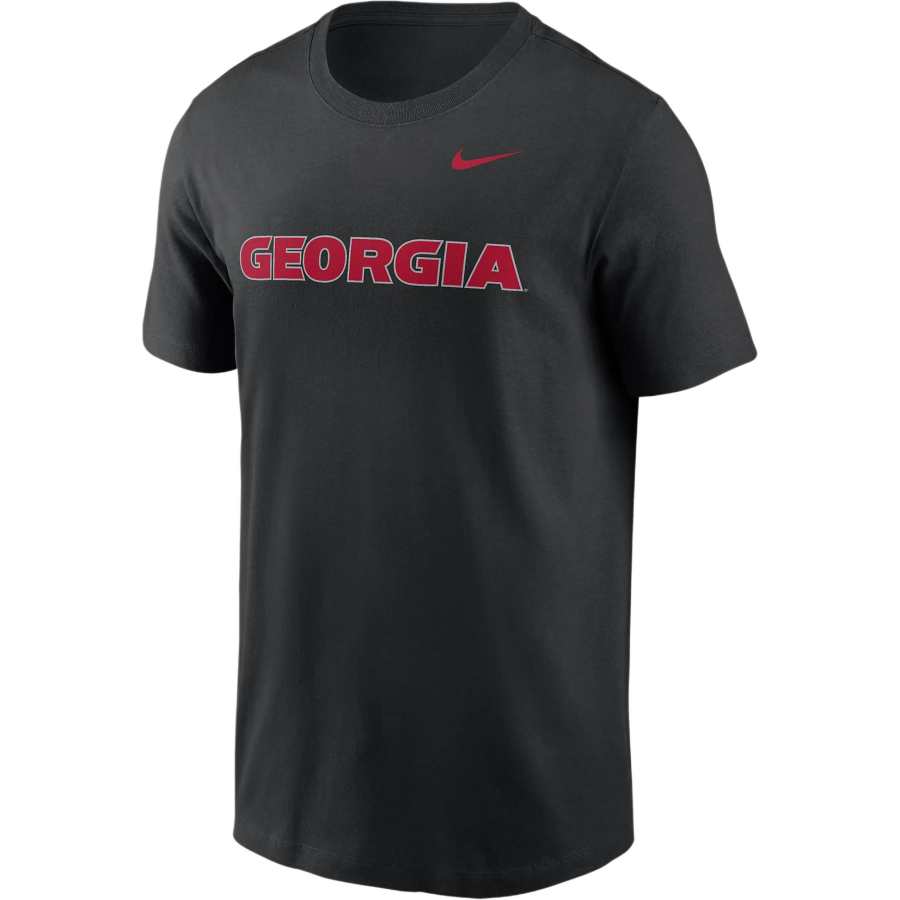 Nike Nike CollegeGeorgia Bulldogs Primetime Wordmark T Shirt Men's Black