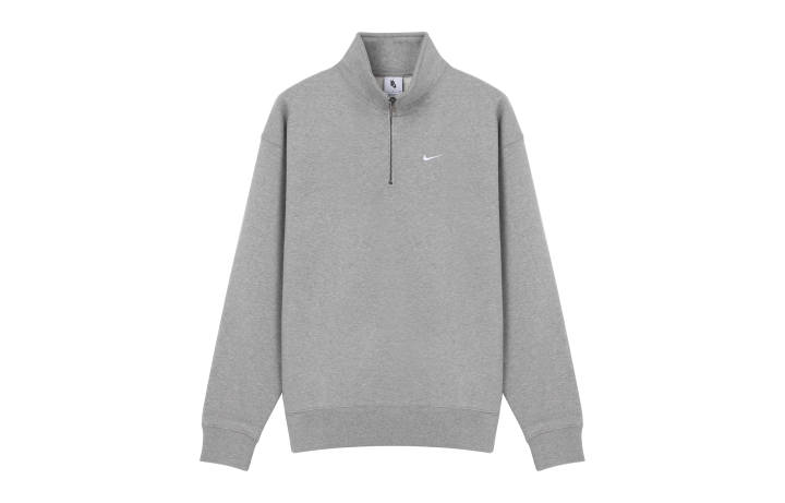Nike Nike Daily Vintage Sweatshirts Men's Gray Stand Collar Moderate Regular