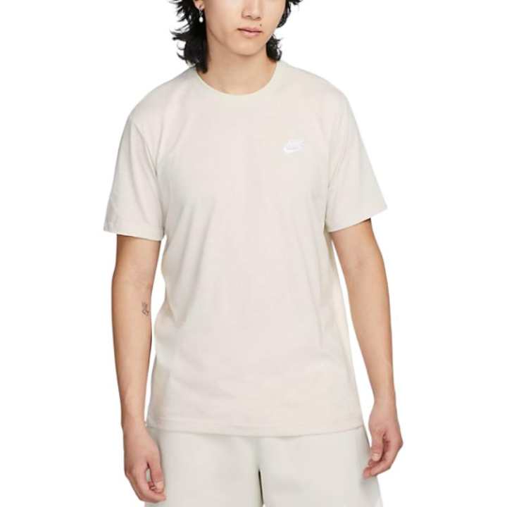 Nike Nike T Shirts Men's Beige Crew Neck Moderate Straight Fit