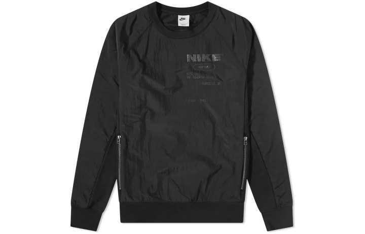 Nike Nike Sweatshirts Men's Black Crew Neck Moderate Regular