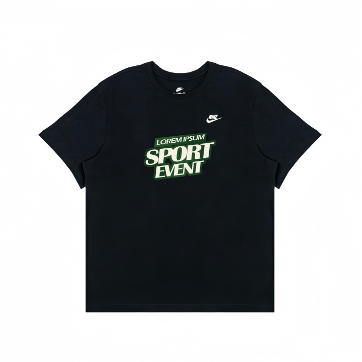 Nike Nike T Shirts Unisex Black Crew Neck Moderate Straight Fit